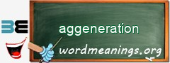 WordMeaning blackboard for aggeneration
